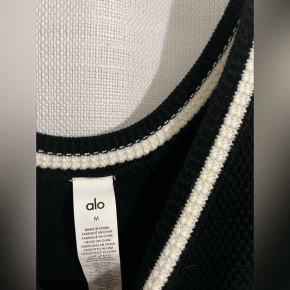 ALO YOGA Tennis Club Sweater Knit Dress Size M  🖤 - Picture 5 of 10